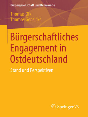 cover image of Bürgerschaftliches Engagement in Ostdeutschland